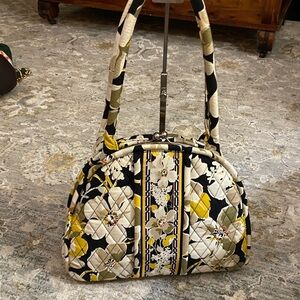 Vera Bradley Eloise Dogwood Quilted Shoulder Bag with Kiss-Lock